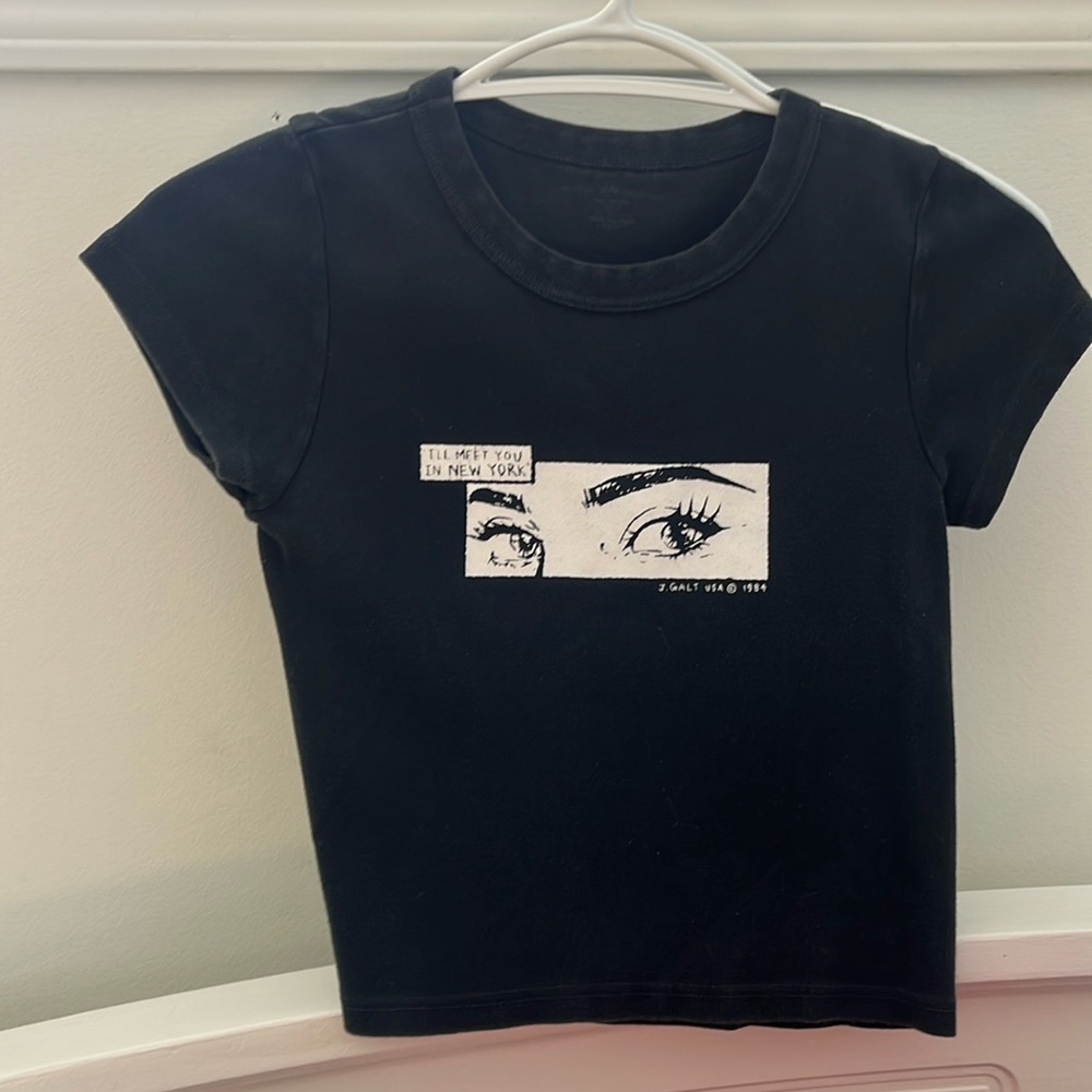 Brandy Melville Black Graphic Tee